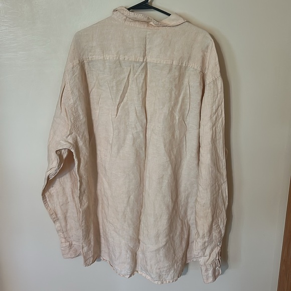 Tommy Bahama Relax Peach Linen Long Sleeve Shirt Men’s XXL - Picture 6 of 7